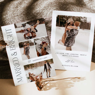Elegante Verheiratete und helle Fotokarte Einladung