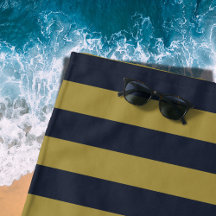 Elegante vertikale Streifen aus Gold und Navy