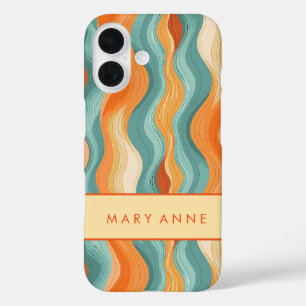 Elegante vertikale Streifen iPhone 16 Hülle