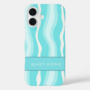 Elegante vertikale Streifen iPhone 16 Hülle