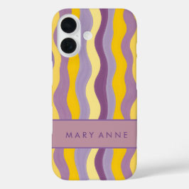 Elegante vertikale Streifen iPhone 16 Hülle