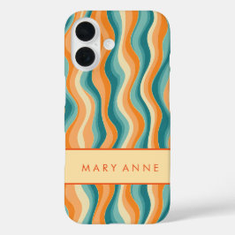 Elegante vertikale Streifen iPhone 16 Hülle