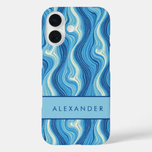 Elegante vertikale Streifen iPhone 16 Hülle
