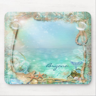 Elegante verzauberte Meeresstrand-Tropen-Mauspad Mousepad