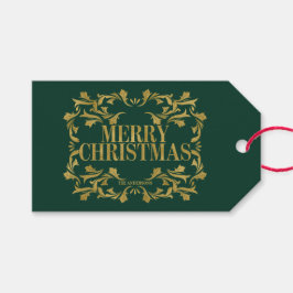 Elegante Verziert Gold Frohe Weihnachtsgeschenke T Geschenkanhänger