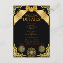 Elegante verzierte Informationskarte