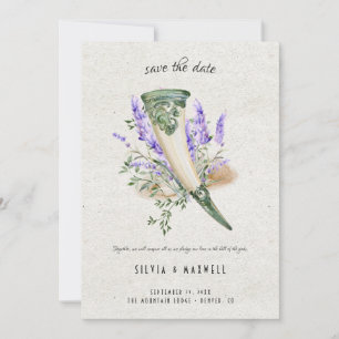 Elegante Viking-Hochzeit Save-the-Date Einladung