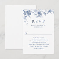 Elegante Viktorianisch Blue French Floral Wedding