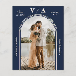 Elegante Viktorianische blaue Hochzeit für die Mar Flyer