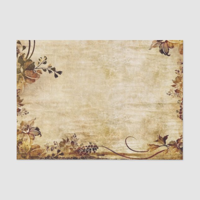 Elegante Viktorianische Blume und Hintergrund Seidenpapier (Vorderseite)