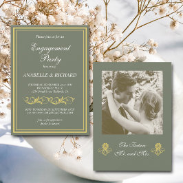 Elegante Viktorianische Einsatzpartei Einladung