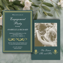 Elegante Viktorianische Einsatzpartei Einladung