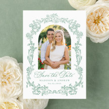 Elegante viktorianische florale Hochzeit - Termin 