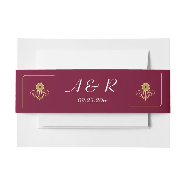 Elegante Viktorianische Hochzeit Einladungsbanderole (Vorderseite Beispiel)
