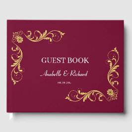 Elegante Viktorianische Hochzeit Gästebuch