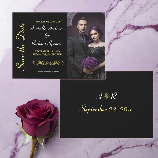 Elegante Viktorianische Hochzeit Save The Date (Von Creator hochgeladen)