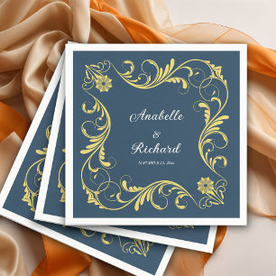 Elegante Viktorianische Hochzeit Serviette
