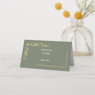Elegante Viktorianische Hochzeiten Platzkarten