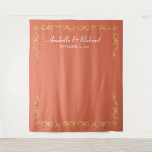Elegante Viktorianische Hochzeitskabine Wandteppich