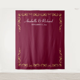 Elegante Viktorianische Hochzeitskabine Wandteppich