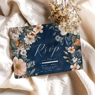 Elegante viktorianische königliche Eleganz Hochzei RSVP Karte