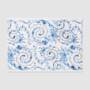 Elegante Viktorianische Rose und Rollen Seidenpapier