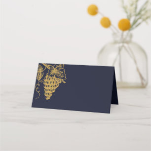 Elégante Vin Or Dégustation Cartes pliées