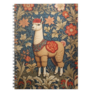 Elegante Vintag Alpaca William Morris Inspiriert Notizblock