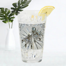 Elegante Vintag Art Deco Kristall Glas