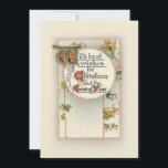 Elegante Vintag Best Christmas Wünsche mit Ivy Feiertagskarte<br><div class="desc">Elegante klassische Best Christmas Wishings in verzierter Typografie mit Efeu- und Goldstars auf ecru Hintergrund. Zurück bietet benutzerdefinierte,  ergänzende Grafiken mit bearbeitbaren Textfeldern.</div>