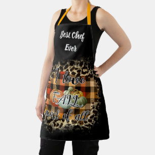 Elegante Vintag Fall Liebe Pumpkin Schürze