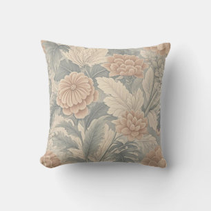 Elegante, Vintag inspiriert Blumenzart Kissen
