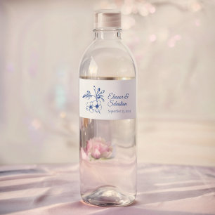 Elegante Vintag Romance Dusty Blue Floral Wedding