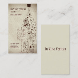 Elegante Vintage Bar Business Card Visitenkarte