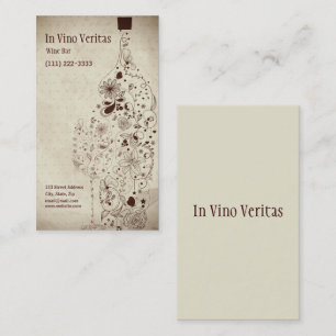Elegante Vintage Bar Business Card Visitenkarte
