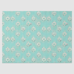 Elegante Vintage Blue Diamonds Cascade Seidenpapier