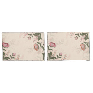 Elegante Vintage Blume Kissenbezug