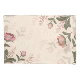 Elegante Vintage Blume Kissenbezug