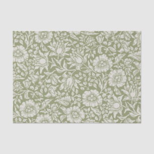 Elegante Vintage Blume Olivenöl Seidenpapier