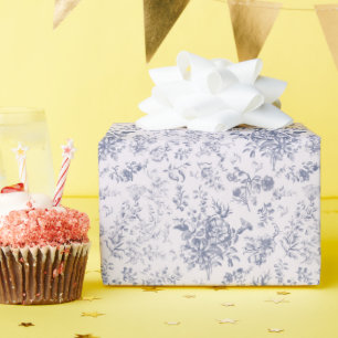 Elegante Vintage Blumen Geschenkpapier