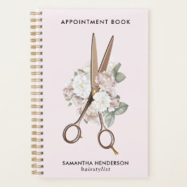 Elegante Vintage Blumenhaarstylische Ernennung Planer