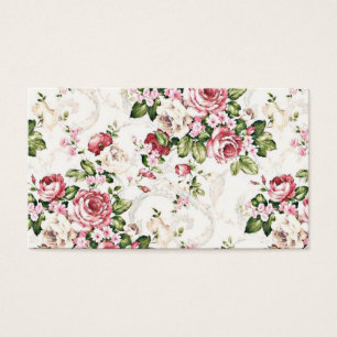 Elegante Vintage BlumenRosen-Muster-Schablone