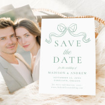 Elegante Vintage-Bogen-Hochzeit 'Save the Date'