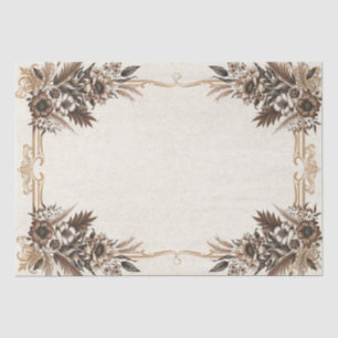 Elegante Vintage-Boheme-Blumenhochzeit Seidenpapier