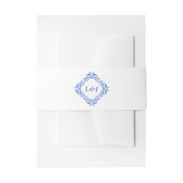 Elegante Vintage Chinoiserie Hochzeit Einladungsbanderole