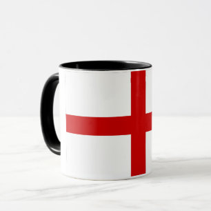 Elegante Vintage-England-Flagge auf Keramik Tasse