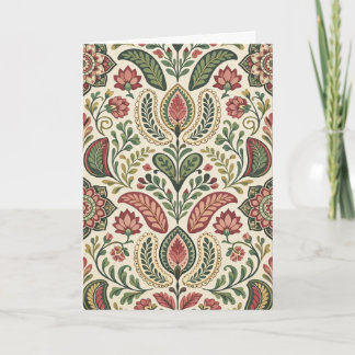 Elegante Vintage-Floral-Grußkarte | Karte