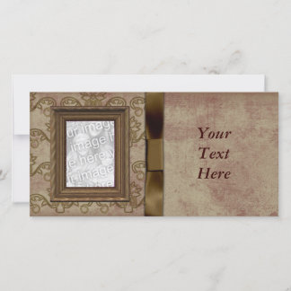 Elegante Vintage Foto-Frame-Karte