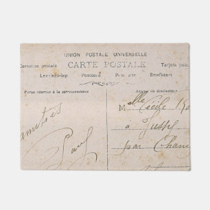 Elegante Vintage französische Fußmatte