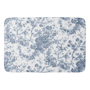 Elegante Vintage französische Stickereitoilette Badematte
